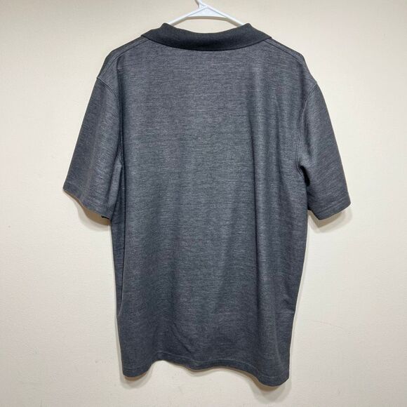 Carhartt Loose Fit Gray Short Sleeve Polo Large Tall Women - Picture 6 of 8